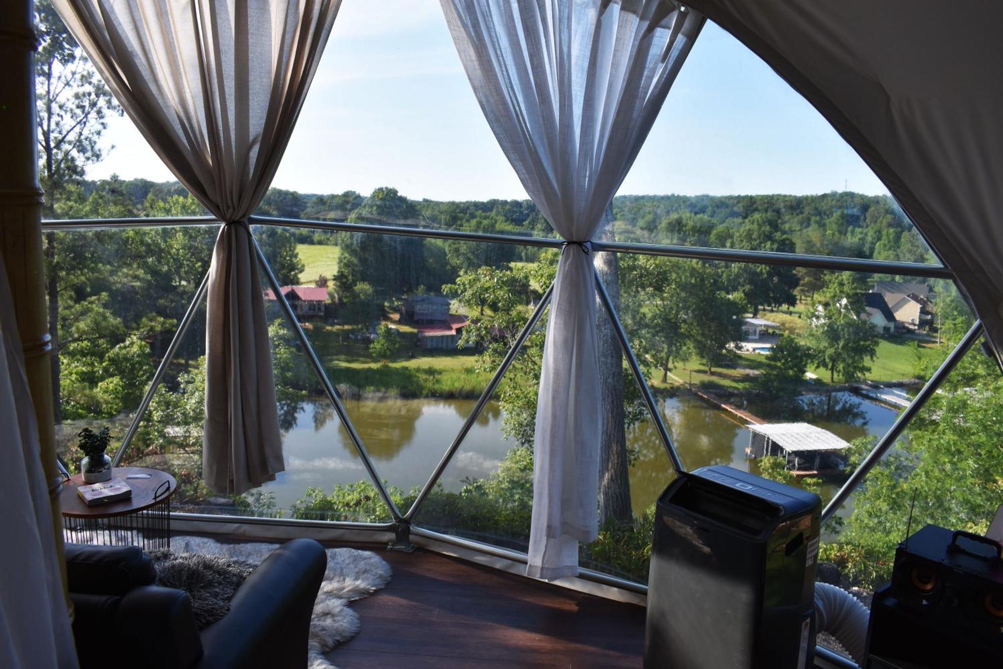 Waterfront Luxury Glamping Dome Hotel Rogersville Buitenkant foto